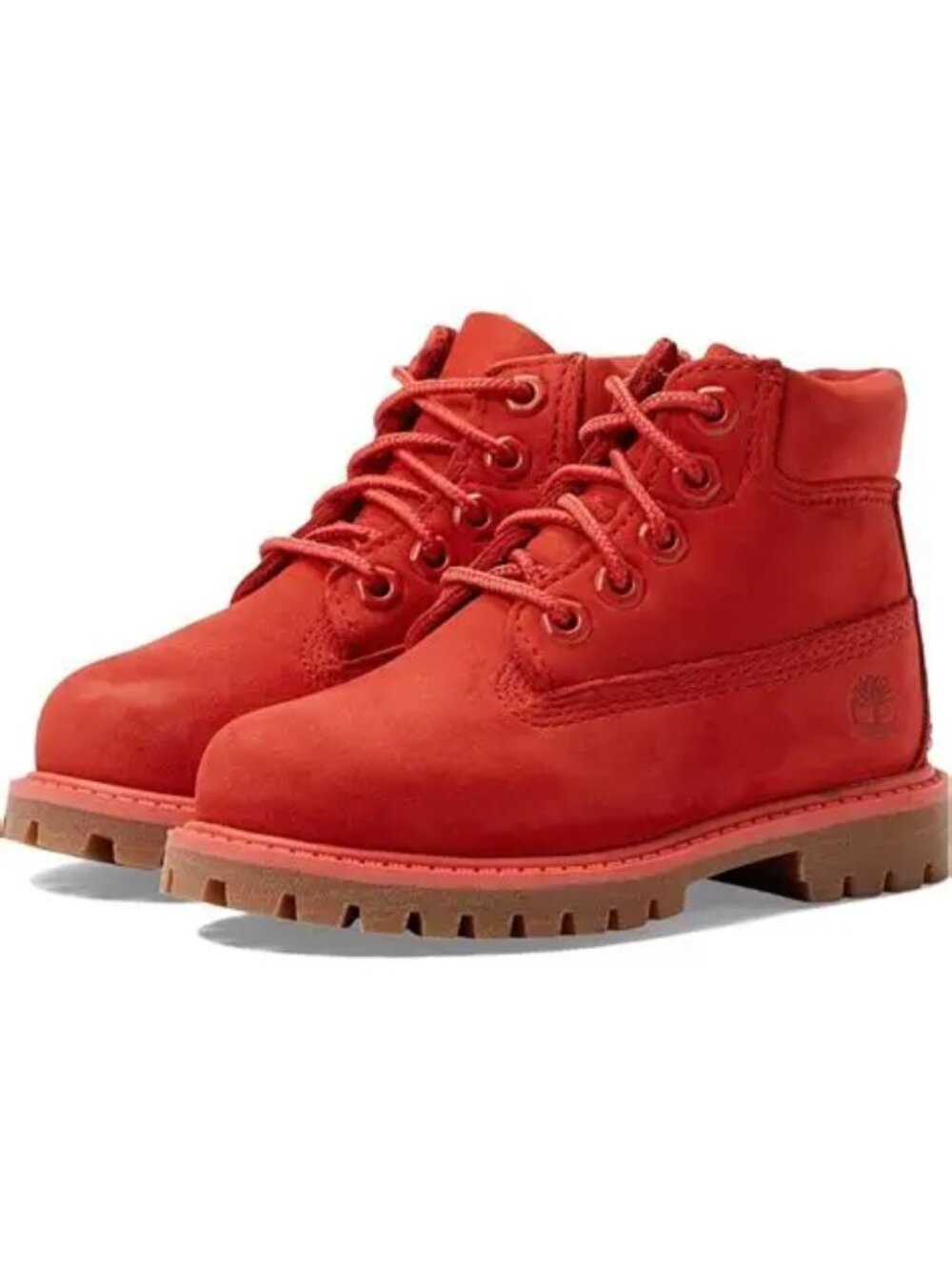 Timberland Premium 6” waterproof boots red nubuck toddler 4M 4  50th anniversary